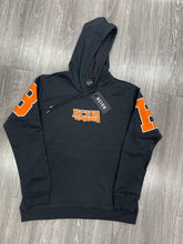 Load image into Gallery viewer, Block Piece Hoodie Black &amp; Orange
